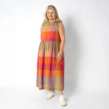 Yarn Dyed Washed Linen - Rainbow Gingham