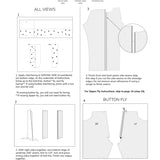 Anna Allen - Helene Selvedge Jeans- PDF Sewing Pattern