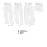 Anna Allen - Helene Selvedge Jeans- PDF Sewing Pattern