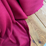 230 Washed Linen Fabric - Cerise