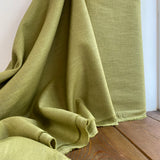 230 Washed Linen Fabric - Moss