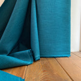 230 Washed Linen Fabric - Petrol