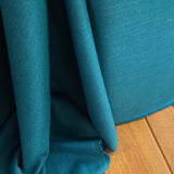 230 Washed Linen Fabric - Petrol