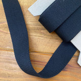 38mm Bag Webbing - Cotton Mix - Black