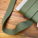 38mm Bag Webbing - Cotton Mix - Khaki