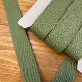38mm Bag Webbing - Cotton Mix - Khaki