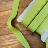 38mm Bag Webbing - Cotton Mix - Lime