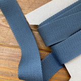 38mm Bag Webbing - Cotton Mix - Slate