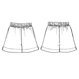 Tessuti Fabrics - Bailee Shorts - Paper Sewing Pattern