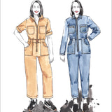 Closet Core - Blanca Flight Suit - Paper Sewing Pattern