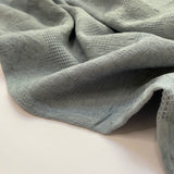 Cotton Jacquard Waffle - Ocean Green - Cotton Fabric