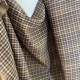 Double Sided Double Gauze - Brown Gingham - Cotton Fabric