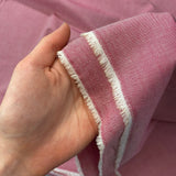 Magenta - Yarn Dyed Chambray - Cotton Fabric