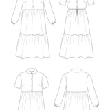 Lyra Shirt Dress - Paper Sewing Pattern