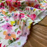 Digital Spring Flowers - Viscose Fabric