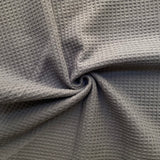 Taupe Cotton Waffle  - Cotton Fabric (Oeko-Tex® certified)