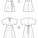 Closet Core - Elodie Wrap Dress - Paper Sewing Pattern