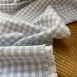 Brushed Cotton Gingham - Blue - Cotton Fabric