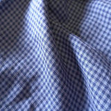 Yarn Dyed Washed Linen  - Blueberry Gingham