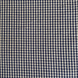 Seersucker Cotton Fabric - Dark Blue Gingham