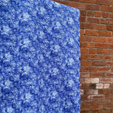 Crinkle Cotton Indigo Splash - Cotton Fabric