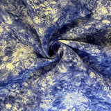 Crinkle Cotton Indigo Splash - Cotton Fabric