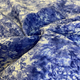 Crinkle Cotton Indigo Splash - Cotton Fabric