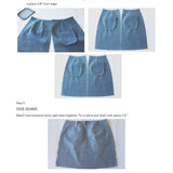 Anna Allen - Denim Button Up Skirt - PDF Sewing Pattern