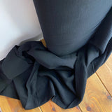 Double Gauze Cotton Fabric - Black - Oeko-Tex Standard 100
