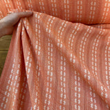 Embroidered Floral - Coral - Cotton/Viscose Blend