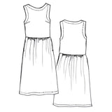Tessuti Fabrics - Felicia Pinafore Dress - Paper Sewing Pattern