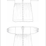 ZERO WASTE Gather Dress - PDF Sewing Pattern