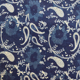 Indian Block Print - Indigo - Paisley