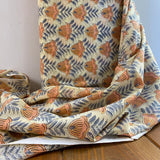 Indian Block Print - Blooming - Peony Lemon