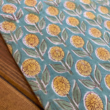 Indian Block Print - Blooming - Sunflower