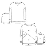 Tessuti Fabrics - Lennox Sweatshirt - Paper Sewing Pattern