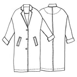 Tessuti Fabrics - Lisbon Jacket - Paper Sewing Pattern