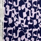 Geometric Marine - Viscose Fabric