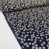 Nara Homespun - Indigo Clover - Cotton Fabric