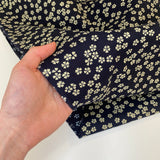 Nara Homespun - Indigo Clover - Cotton Fabric
