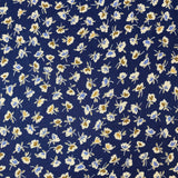 Floral Viscose Twill - Navy Sprig