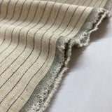 Linen Viscose Fabric - Natural Pinstripe