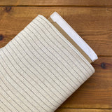 Linen Viscose Fabric - Natural Pinstripe