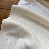 Pointelle - Cream - Cotton Fabric