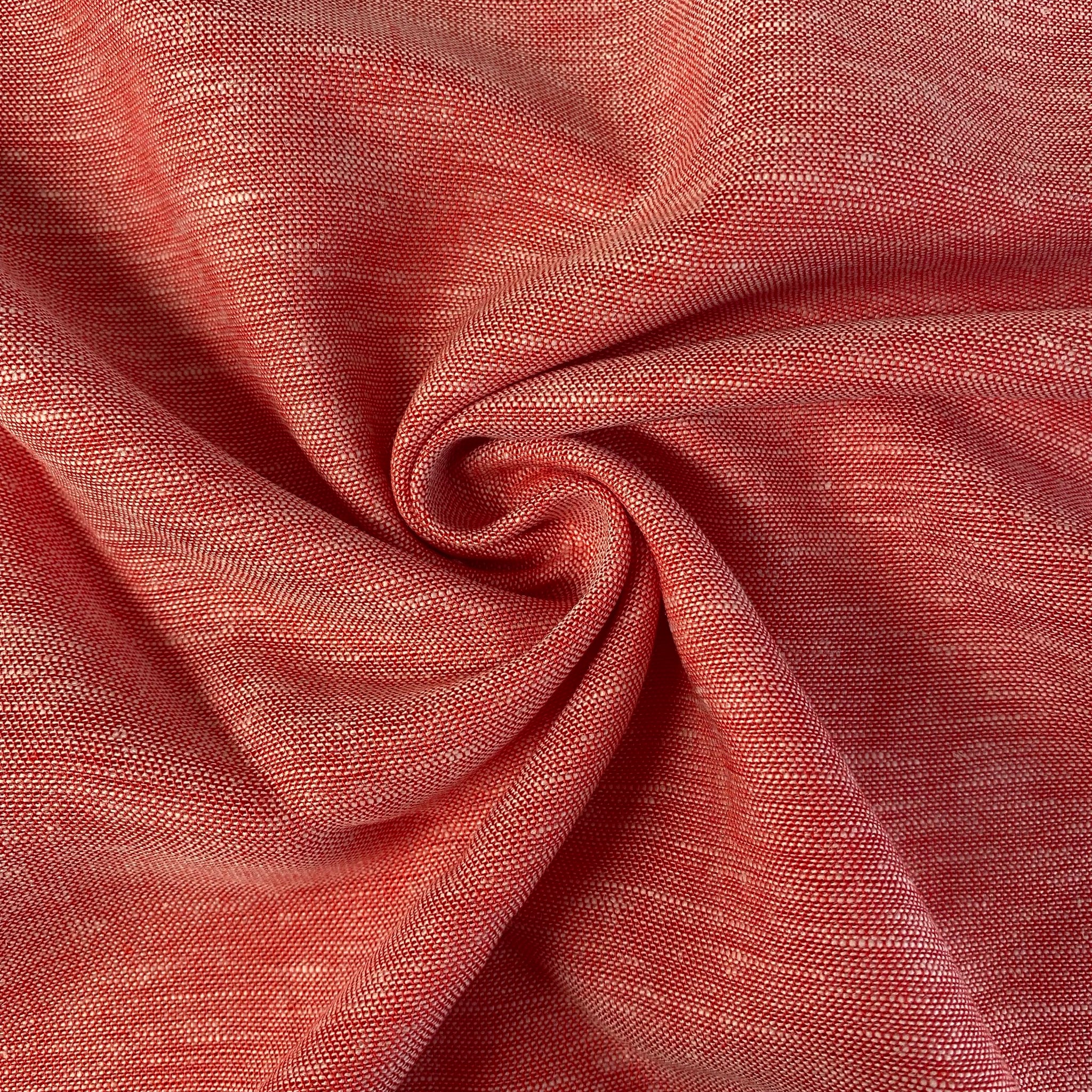 Red Melange - Linen/ Rayon Fabric – Mill Creations