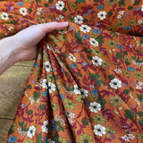 Floral Viscose Twill - Spiced Woodland