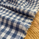 Denim - 9mm Yarn Dyed Gingham - Cotton Fabric