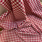 Magenta - 9mm Yarn Dyed Gingham - Cotton Fabric