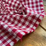 Magenta - 9mm Yarn Dyed Gingham - Cotton Fabric