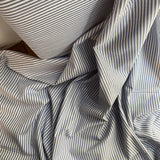 Denim - 3mm Yarn Dyed Stripe - Cotton Fabric